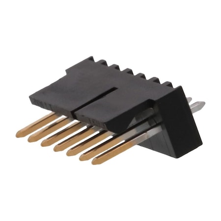 Molex Board Connector, 7 Contact(S), 1 Row(S), Male, Straight, 0.1 Inch Pitch, Solder Terminal, Locking,  1718561007